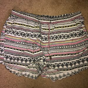 Aztec print shorts
